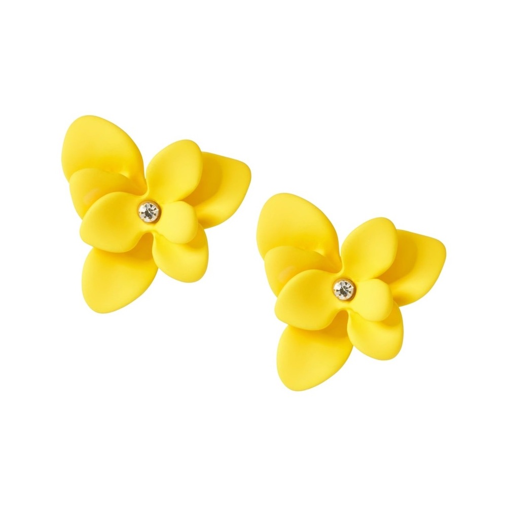 NWT Banana Rebublic yellow flower earrings